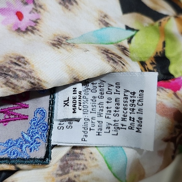 Johnny Was Nandru Reversible Jacket Multiprint Colorful Womens XL - Picture 12 of 16